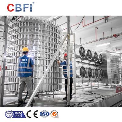 Chine Customized Double Spiral Iqf Freezer Conveyor Width 1372mm 200kg/h à vendre