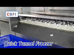 Individual Quick Tunnel Freezer 1000KG/H Air Blast For Industrial