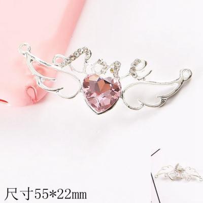 China Fashionable Factory Findings Wholesale Jewelry Love Heart Accessories OEM Acrylic Jewelry Accessories for sale