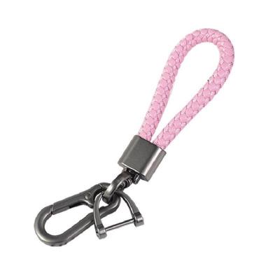 China Hot Selling Popular Carabiner Horseshoe Braided Lanyard Car Key Chain Mens Key Chain for sale