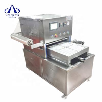 China Automatic Box Tray Sealing Food PVC pp Pof Film Lunch Fast Food Tofu Machine for sale