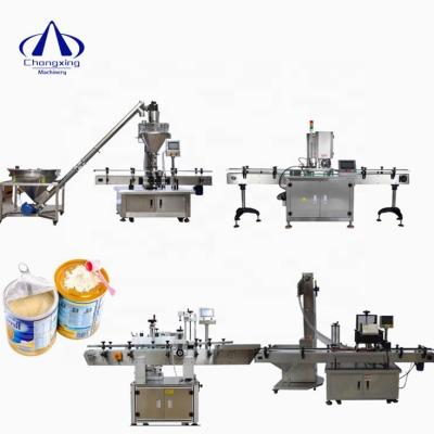 China Automachine Fully Automatic Auger Protein Milk Powder Machine Production Filling Sealing Line for sale