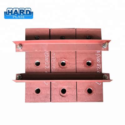 China Metallurgy Hardfacing Wear Resistant Chromium Bimetallic Carbide Cement Abrasion Scaleboard for sale