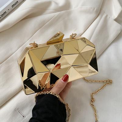 China 2022 Other Wholesale Mini Party Evening Purse Chain Geometric Bags For Ladies Grab Handbag Purses for sale