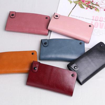 China Custom Business Women High Quality Designer PU Credit ID Leather Card Holder Multiple Luxury Custom Sublimation Ladies Wallet Card Holder for sale