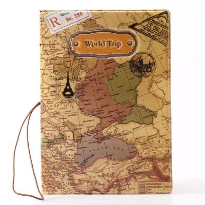 China Eco-friendly cheap simple synthetic leather card holder women or children's passport cover fabric porta cover bag for sale