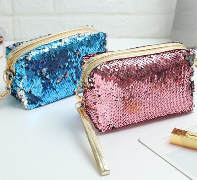 China Fashionable Colorful Funny Makeup Bag Top Fashionable Sequin Makeup Bag Fashoion Makeup Bag for sale