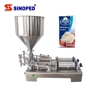 중국 Food 100 1000ml Liquid Soap Filler Cream Filling Machine Semi Automatic Thick Paste Plunger Ointment Lotion Machine 판매용