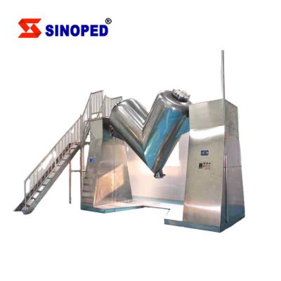 China Powder 25kg V Shape Vertical Tablet Stainless Steel Solid Material Dry Washing Powder Mixer Machine Te koop