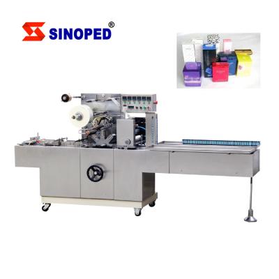 China Stationery full automatic transparent box mask box three-dimensional beverage film packaging machine for sale