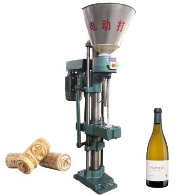 China Factory Sale Semi Automatic Wine Food Capping Machine Cork Inserting Glass Bottle Wooden Machine Te koop