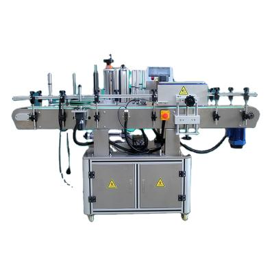 중국 Building Material Shops Automatic Double Side Labeling Machine For Round Or Flat Bottles Cans High Quality 판매용