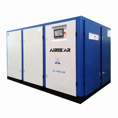 China 380V 50HZ 3PH 75KW P.M. Oil Free Inverter Oil Free Water Injected Screw Air Compressor for sale