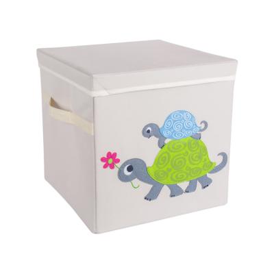 China Wholesale Hot Selling Viable With Handle Foldable Household Kids Toys Storage Box for sale