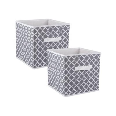 China Household Customized Washable Multifunctional Cube High Capacity Foldable Non-woven Storage Box for sale