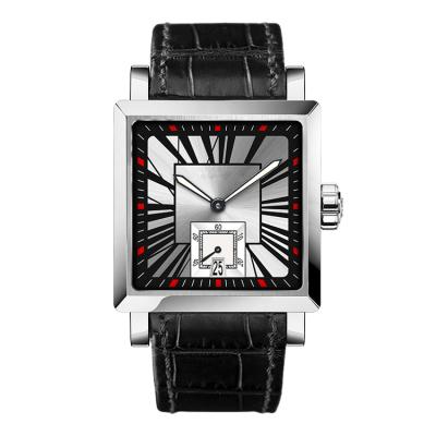 China Automatic Date Fashion Watches Charming Roman Numeral Japan Movement Cool Design Square Watch For Man for sale