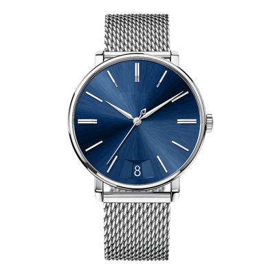 China Automatic Japan Custom Made Quartz Design Trend OEM Masculine Man Mesh Band Watches for sale