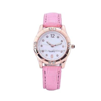 China Hot Selling Water Resistant Women Ladies Fashion Leather Strap Quartz Wrist Bracelet Quartz Ladies Watches for sale