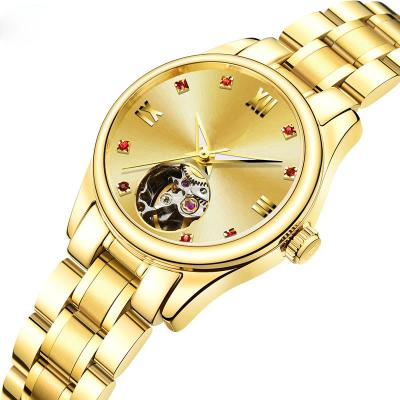 China 24K Gold Thin Layer 24K Gold Full Perpetual Calendar Stainless Steel Tourbillon Mechanical System Luxury Automatic Mens Watches Wrist for sale