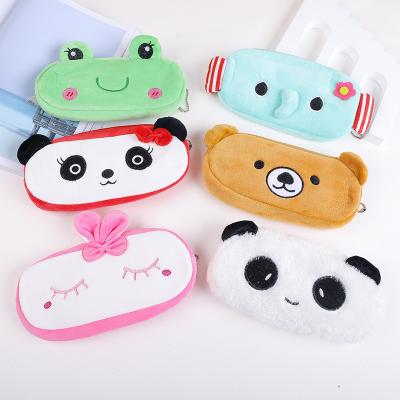 China Durable Cute Animal Zipper Pouch Stationery Kawaii Kids Cartoon Purse Coin Bag Storage Pencil Case Creative Gift Pencil Case for sale