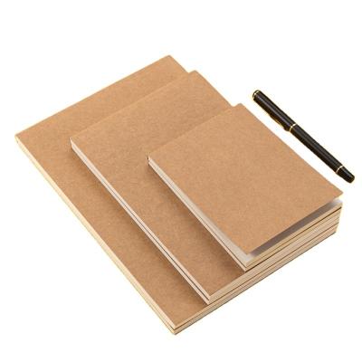 China Wholesale Cheap Custom Hard Cover Book Printing Kraft Paper Cover Notebook Sketchbook For Students for sale