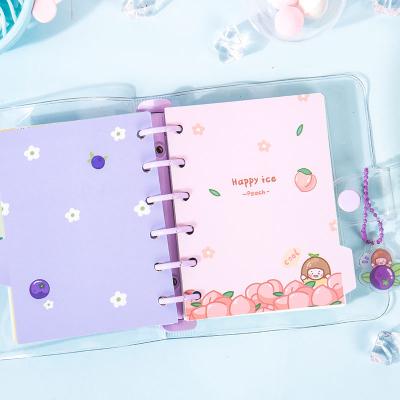 China Hardcover Factory Sale Floral Printing Creative Cartoon Stickers Paper Diaries Journals Planner Diary Notebook Stationery for sale