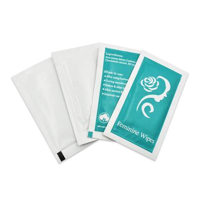 China Women's Care 100% Biodegradable Wet Wipes Wet Flushable OEM Factory Price Wipes For Female for sale