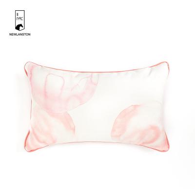 China Anti-Static Copy Recycled Cotton Tie Dye Rose Cushion Cover Decoration Home Fancy Art Pillowcase Print Custom for sale