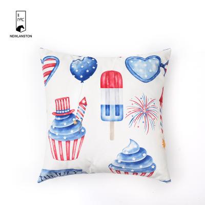 China Folded American Classic Style Cardboard Digital Printing Invisible Cushion Cover Zipper Pillow Case For Kids for sale