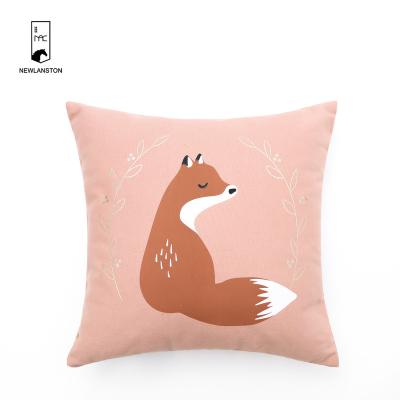 China 2022 New Eco-friendly Fabric Pillow Case Folded White Cushion Cover Printed Recycled Cotton Easter Cushion Cover for sale