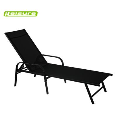 China KD Structure Outdoor Adjustable Steel Aluminum Folding Garden Folding Bed Sofa Beach Chair For Sun Relaxing for sale