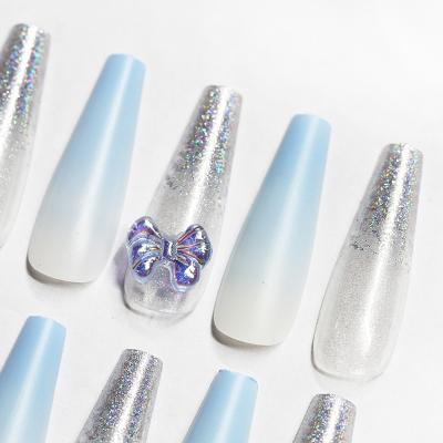 China Nail Art Decorations Full Cover Colorful Fake Nail Art Set Nail Art Decorations Artificial Nail Tips for sale