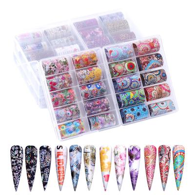 China Art Decorations Fashion Sky Transfer Paper Sticker Nail Art Foil Paper Sticker Starry Nail Art Decorations Good for sale