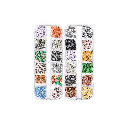 China Hot Selling Nail Art Decoration Multi Color 3D Nail Art Decorations Stone 3D Halloween Resin Nail Art Decoration for sale