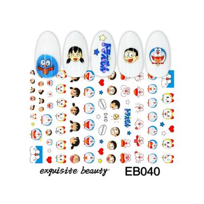 China Wholesale High Quality 3D Eb037-040 Cartoon 3D Nail Nail Decal Stickers Acrylic Decals for sale