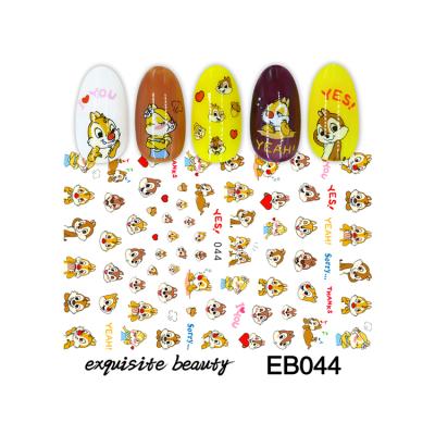 China Eb041-044 3d factory price nail decals high quality fashion and nail stickers decal professional colorful water slide for sale