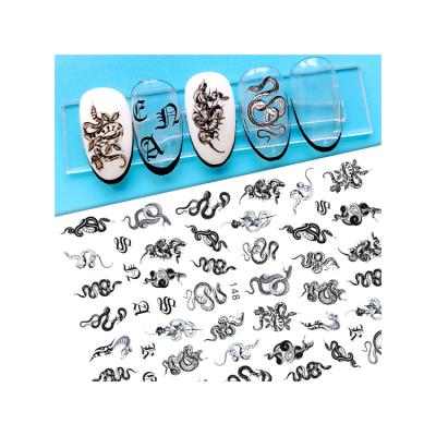 China Wholesale 3D Eb145-148 Factory Supply High Quality Decal Art Nail Stickers Nail Decals Signs for sale