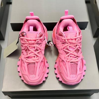 China Fashion Trend Track 3.0 Designer top quality 1:1 trainer pink triple s runner track led  shoes women sneakers shoes for sale