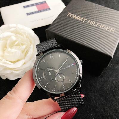 China OEM Non-Specific Mesh Steel Band Casual Quartz Watches Watch For Woman Brand Watches Mens Watch Relojes Para Luxury Black Dama for sale