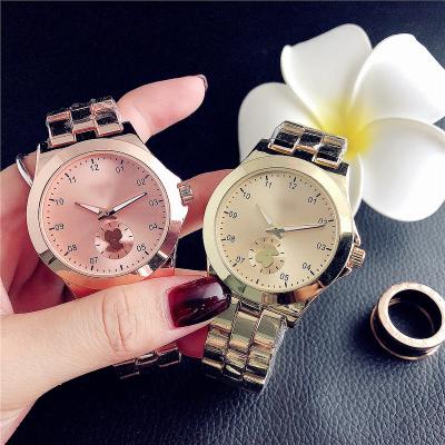 China Not Specified Multifunctional Rose Gold Women Watch Men Quartz Wristwatch Stainless Steel Fashion Brand Unique Design Lady Watches for sale