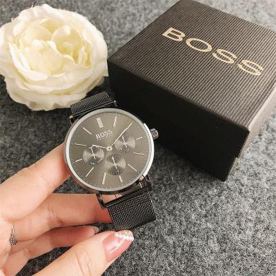 China Non-Specific Famous Brand Watches Custom Black Time Decoration Mesh Watch ODM Service Stainless Steel Women Watch for sale