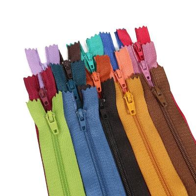 China New Design Zippers #3 & #4 Long Chains Auto Lock Rainbow Zipper 5 Custom Nylon Band Zipper Zipper For Sewing Clothes for sale