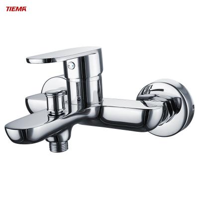 China Without Slide Bar 35MM Ceramic Popular Chrome Brass Single Handle Bathroom Mixer Shower Bath Faucet for sale