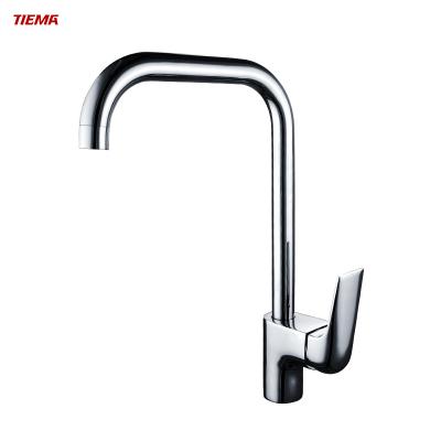 China Modern Brass Kitchen Faucets TIEMA Faucets 35mm Cartridge Handle Single Hole Ceramic Thermostatic Sink Water Taps for sale