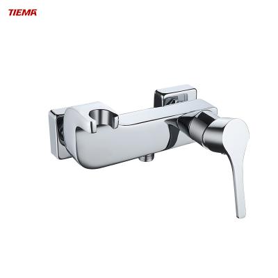 China Without Slide Bar Top Quality Hot Selling Chrome Plated Brass Water Shower Single Handle Bathroom Faucet for sale