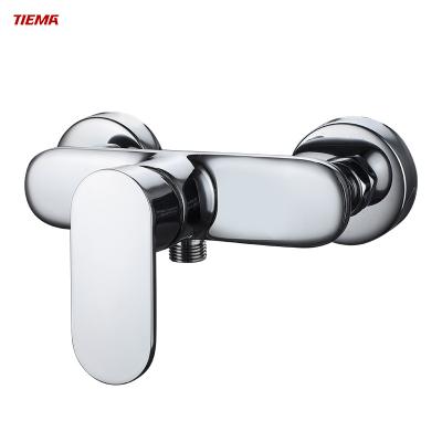 China Without Slide Bar TIEMA 35MM Chrome Ceramic Brass Bathroom Bath Single Lever Water Shower Mixer for sale