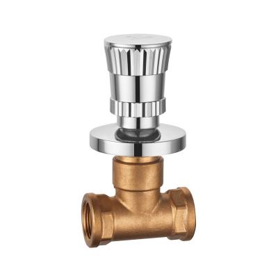 China General wholesale high quality bathroom brass stop valve 3/4 1/2 for bathroom for sale