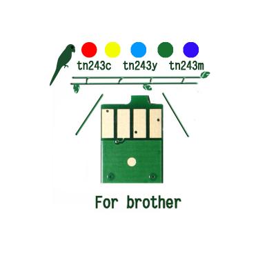 China L3210CW L3230CDW L3270CDW toner cartridge chip for brother tn243c tn243y tn243m chip for sale