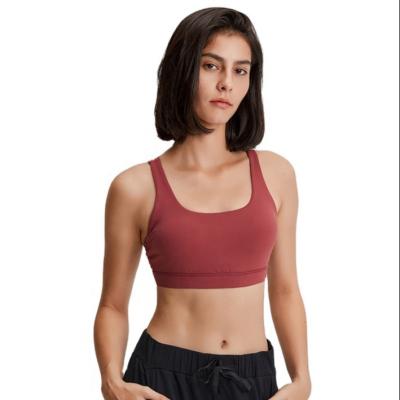 China 2020 Breathable Seamless Fitness Yoga Wear Sports Cross Back Yoga Bra for sale