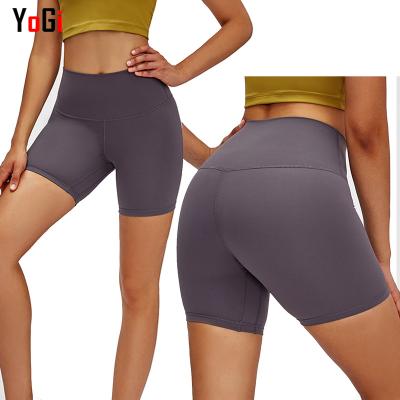 China High Waist Fitness Compression Running Women Gym Yoga Shorts Breathable Hot Selling Short Sports Gaiters for sale